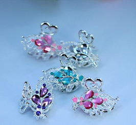 一元飾品、兩元店供應 小樹葉貓眼小頂夾的廠家直銷與批發優勢